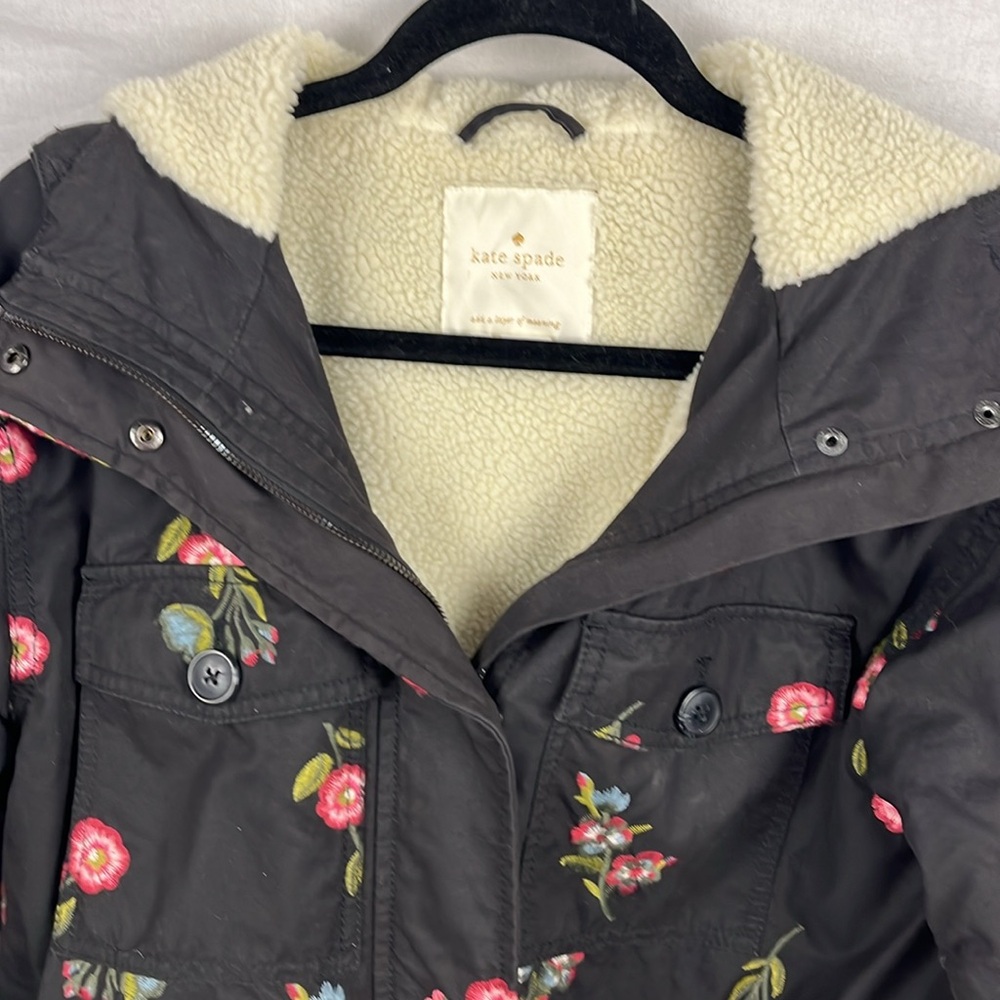 Kate spade embroidered xs jacket - Picture 2 of 7